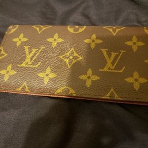 Louis Vuitton check book cover